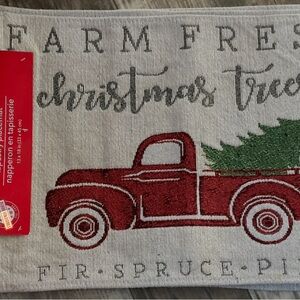 Christmas Themed Place Mats.  Four placemats total, 13”x18”